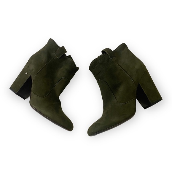 LAURENCE DACADE Pete Ankle Boots, Olive‎ Green Nubuck, Size 37.5 - Picture 11 of 12